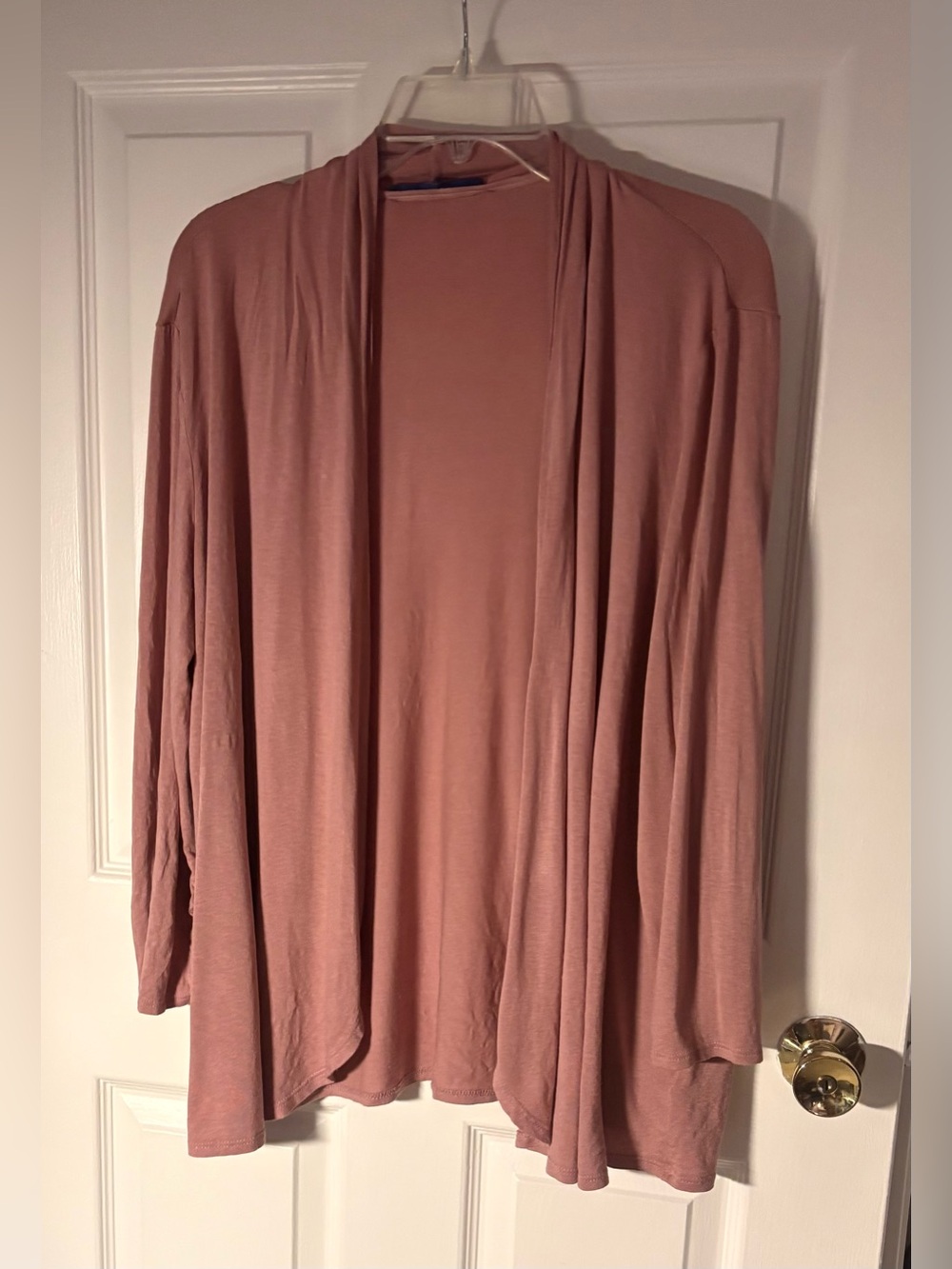 Apt. 9 Blush Open-Front Draped Cardigan